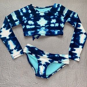 Raisins girls 2 pc swimsuit Sz 7